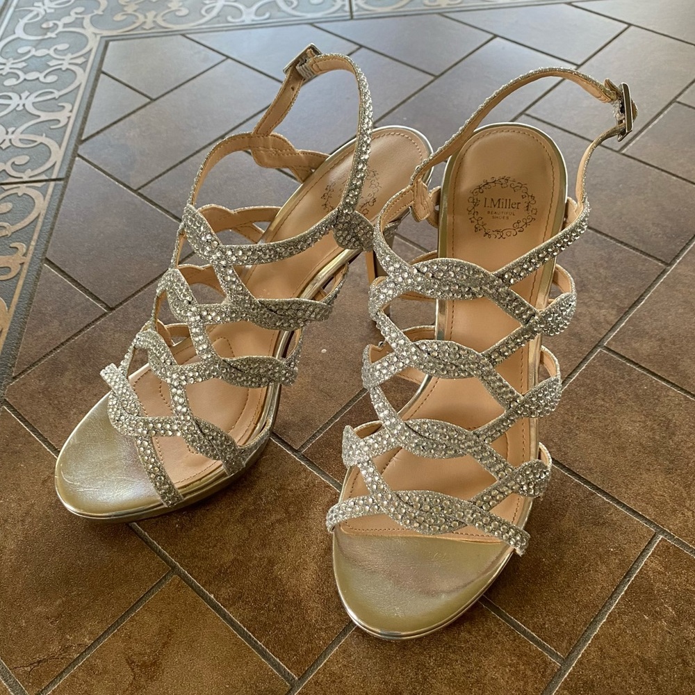 Silver Sparkly Heels